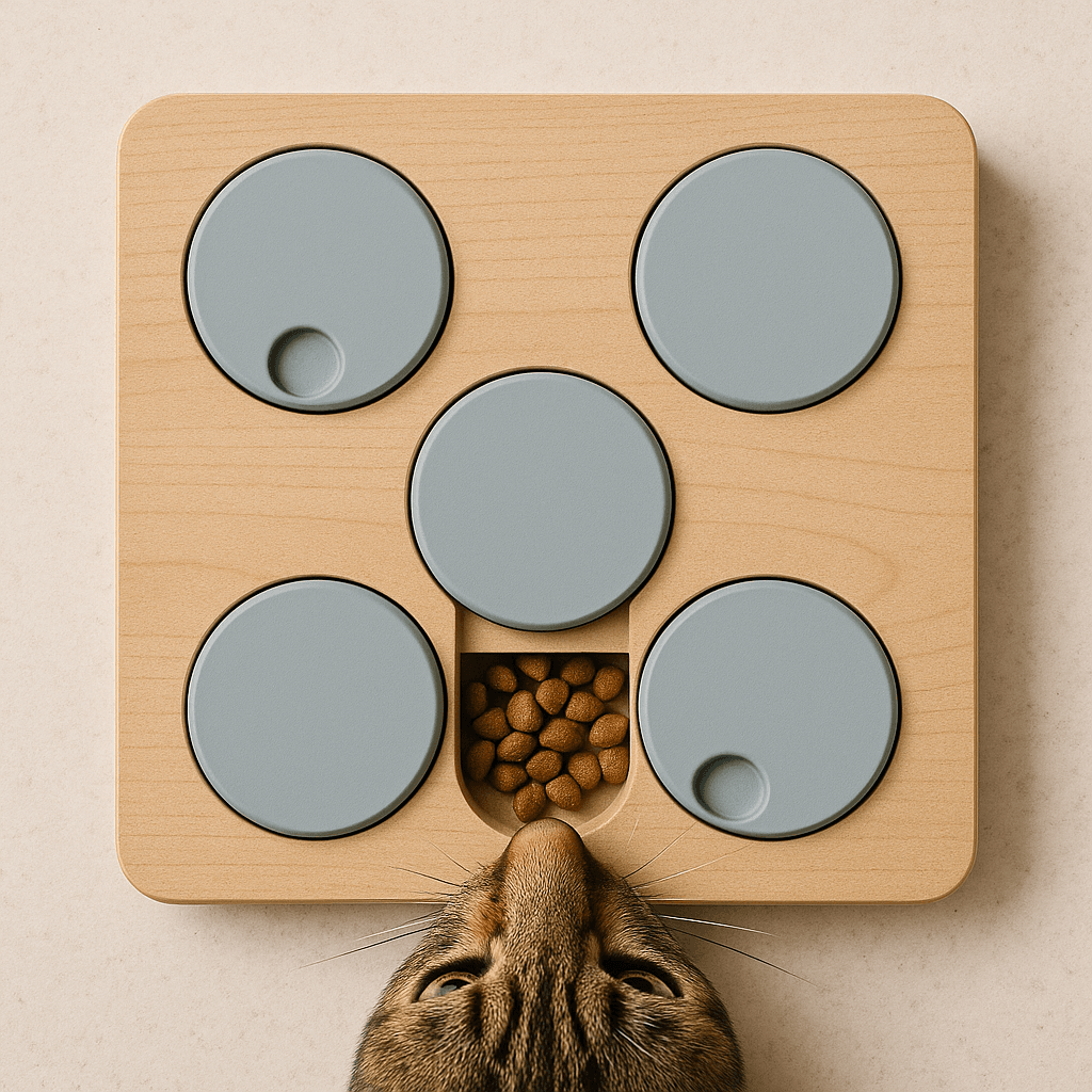 Catstages Buggin’ Out Puzzle & Play treat puzzle, one of the best interactive cat toys 2025