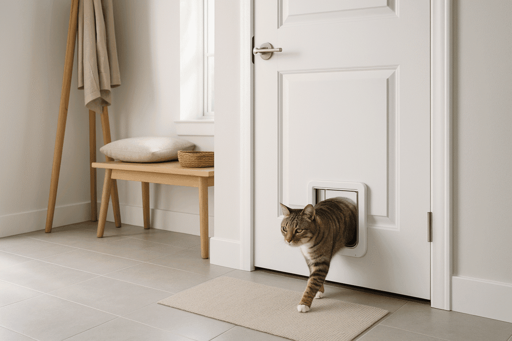 View of Smart Cat Doors 2025: Microchip, RFID & App-Enabled Picks for Safer Homes