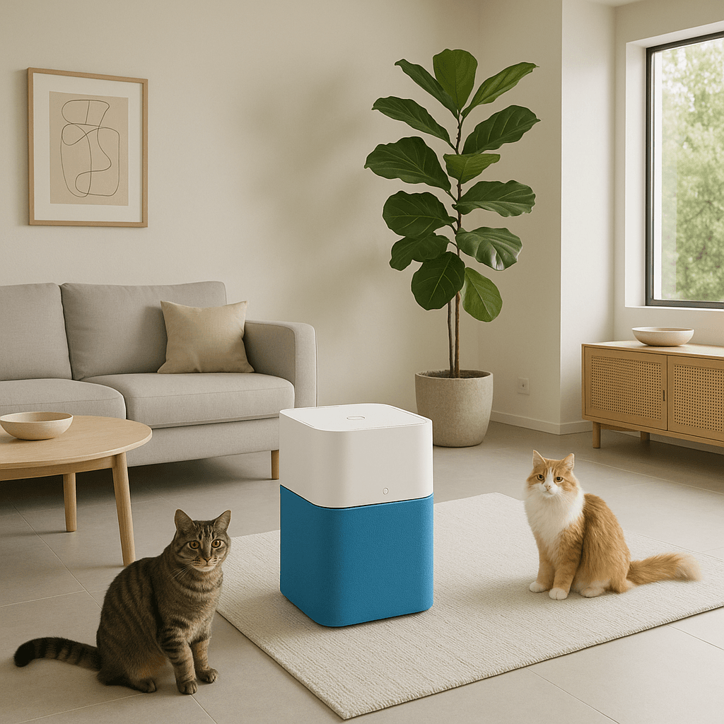 Blueair 211i Max smart purifier for large rooms with cats