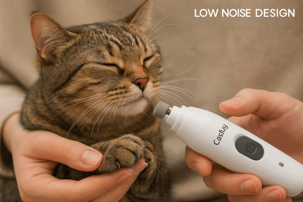 Casfuy quiet nail grinder for trimming cat nails