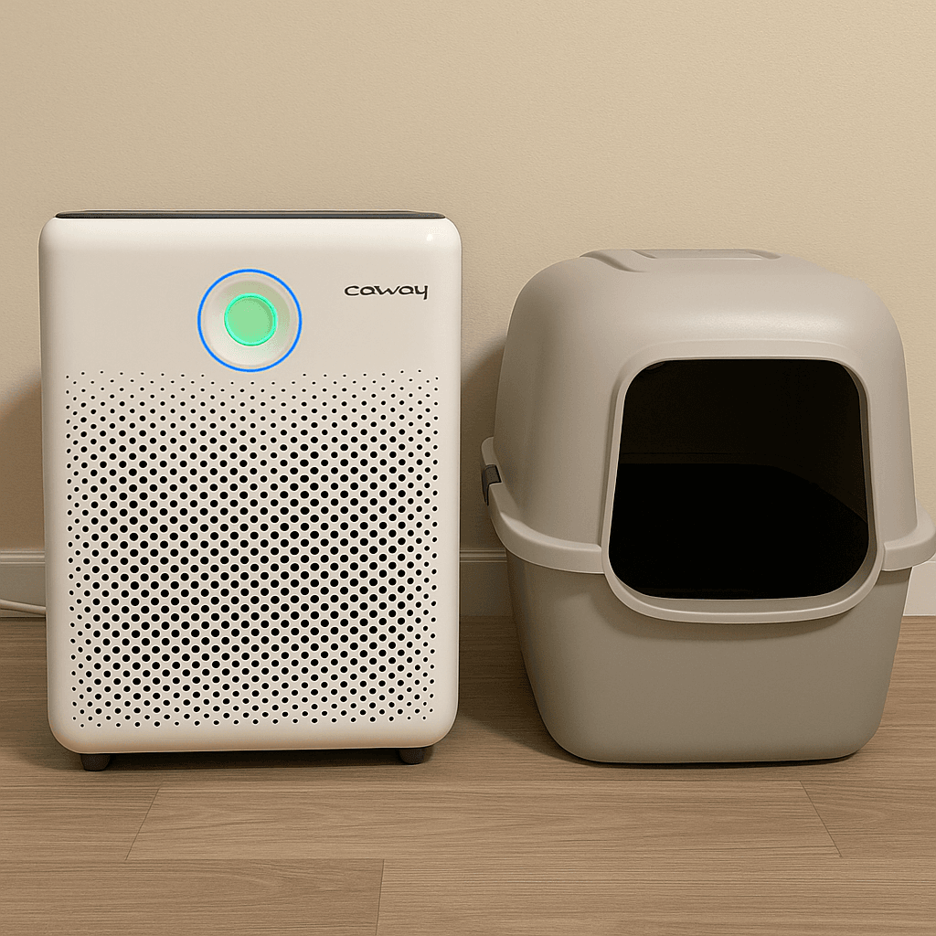 Coway Mighty purifier handling litter box odors