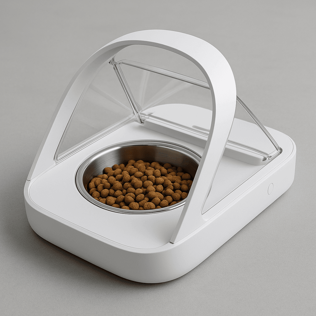 SureFeed microchip cat bowl with RFID lid opening. One of the best smart cat bowls 2025
