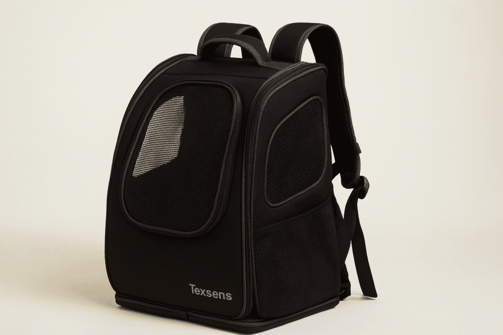 Texsens innovative cat carrier backpack with mesh ventilation