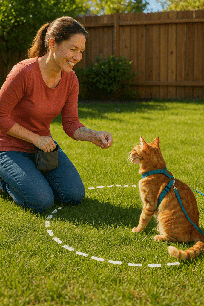 Reward-based recall training at the edge of a virtual fences for cats 2025.
