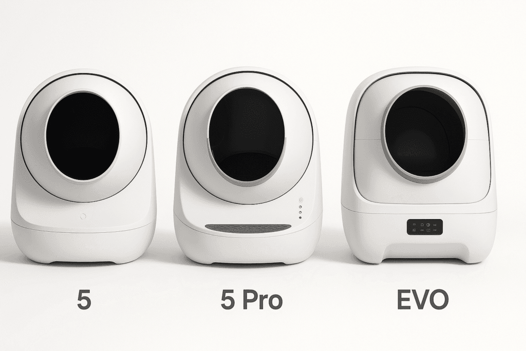 litter-robot-5-vs-5-pro-vs-evo-2025