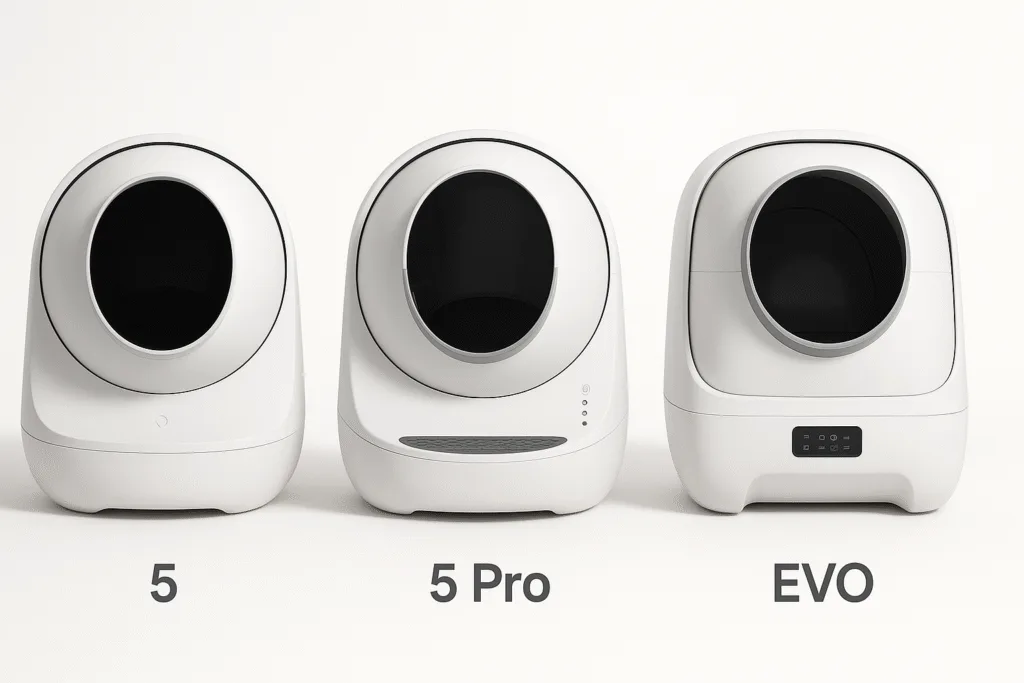 litter-robot-5-vs-5-pro-vs-evo-2025