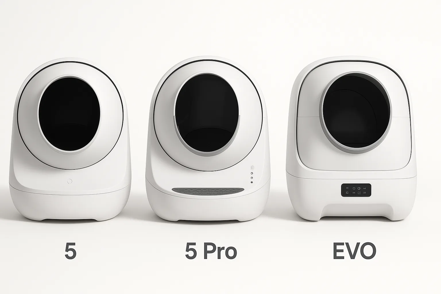 Litter-Robot 5, 5 Pro and EVO.