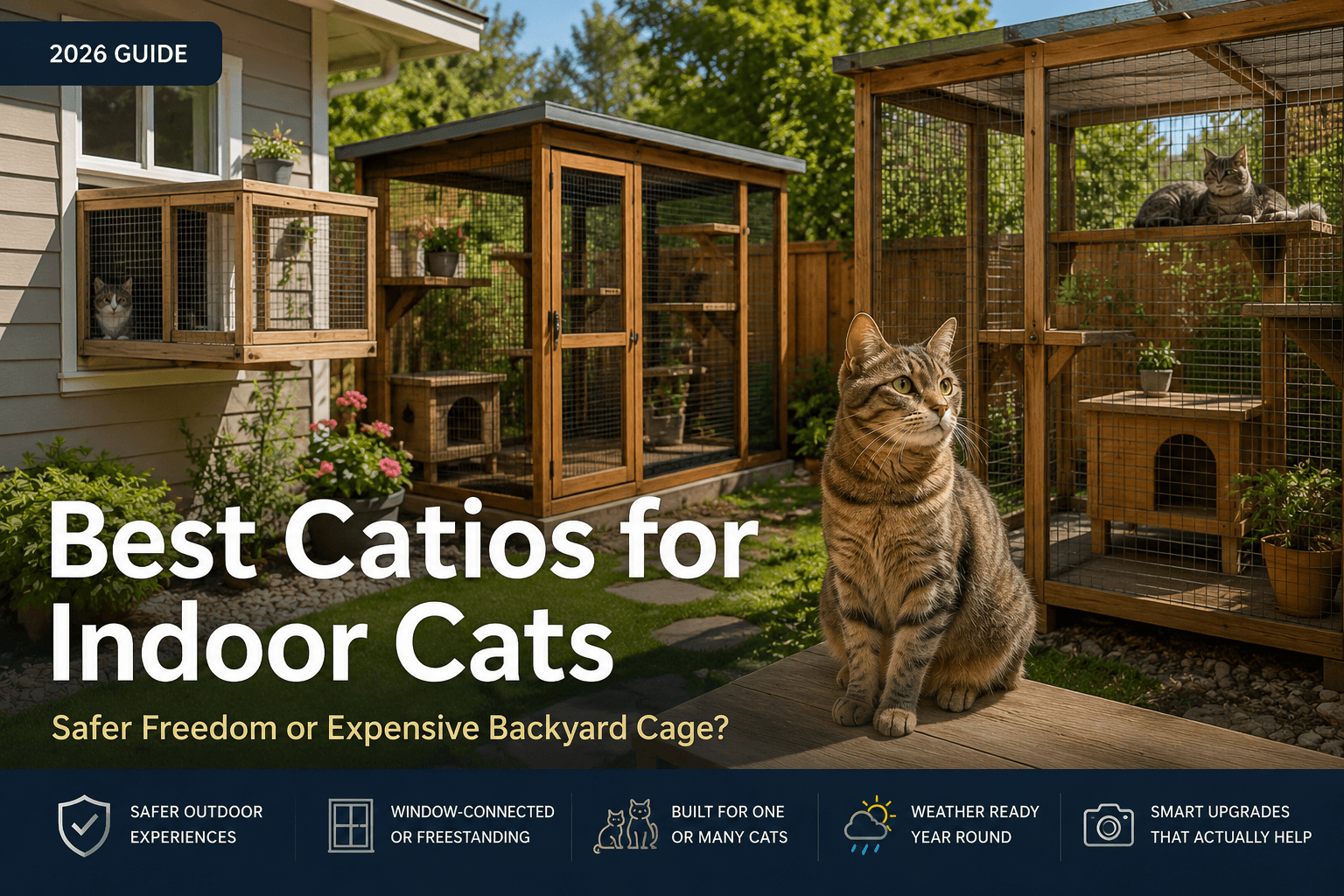 Best Catios for Indoor Cats (2026): Safer Freedom or Expensive Backyard Cage?