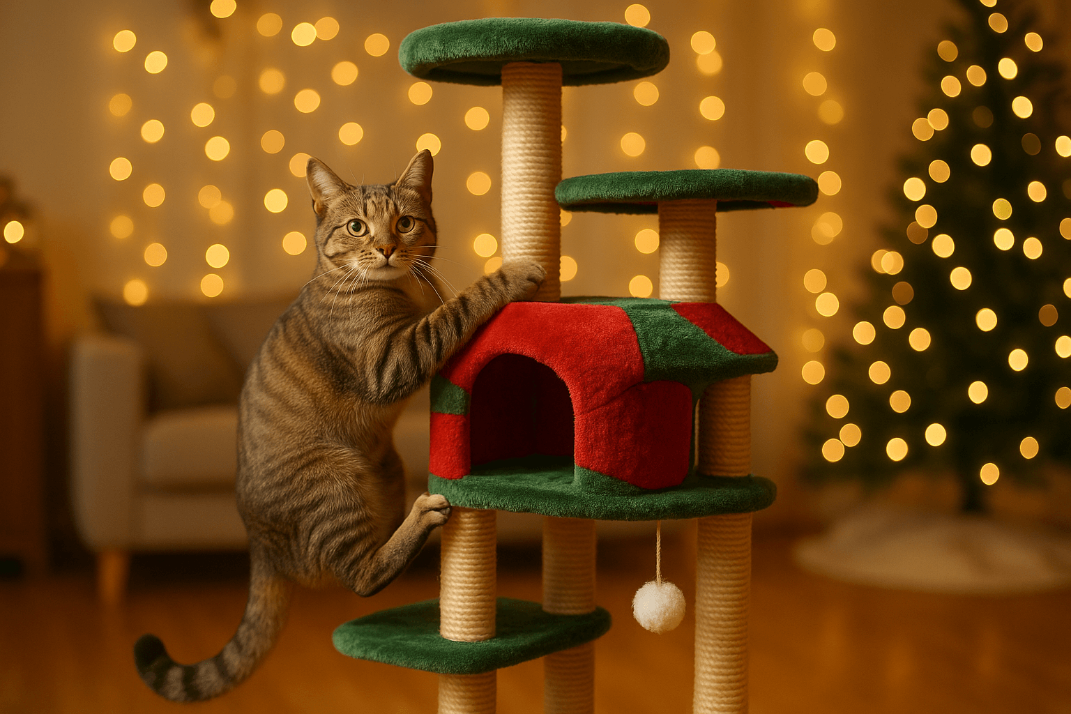 Best Christmas Cat Trees 2025 — Festive Cat Towers That Keep Your Kitty Happy and Safe
