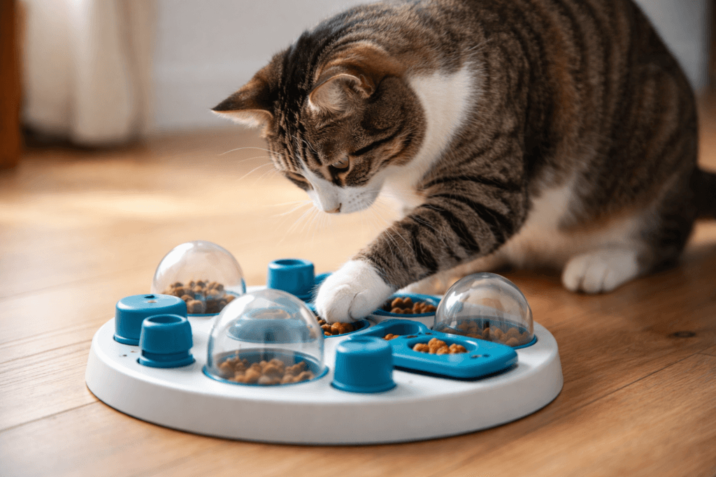 Food puzzle enrichment reduces boredom-driven overeating