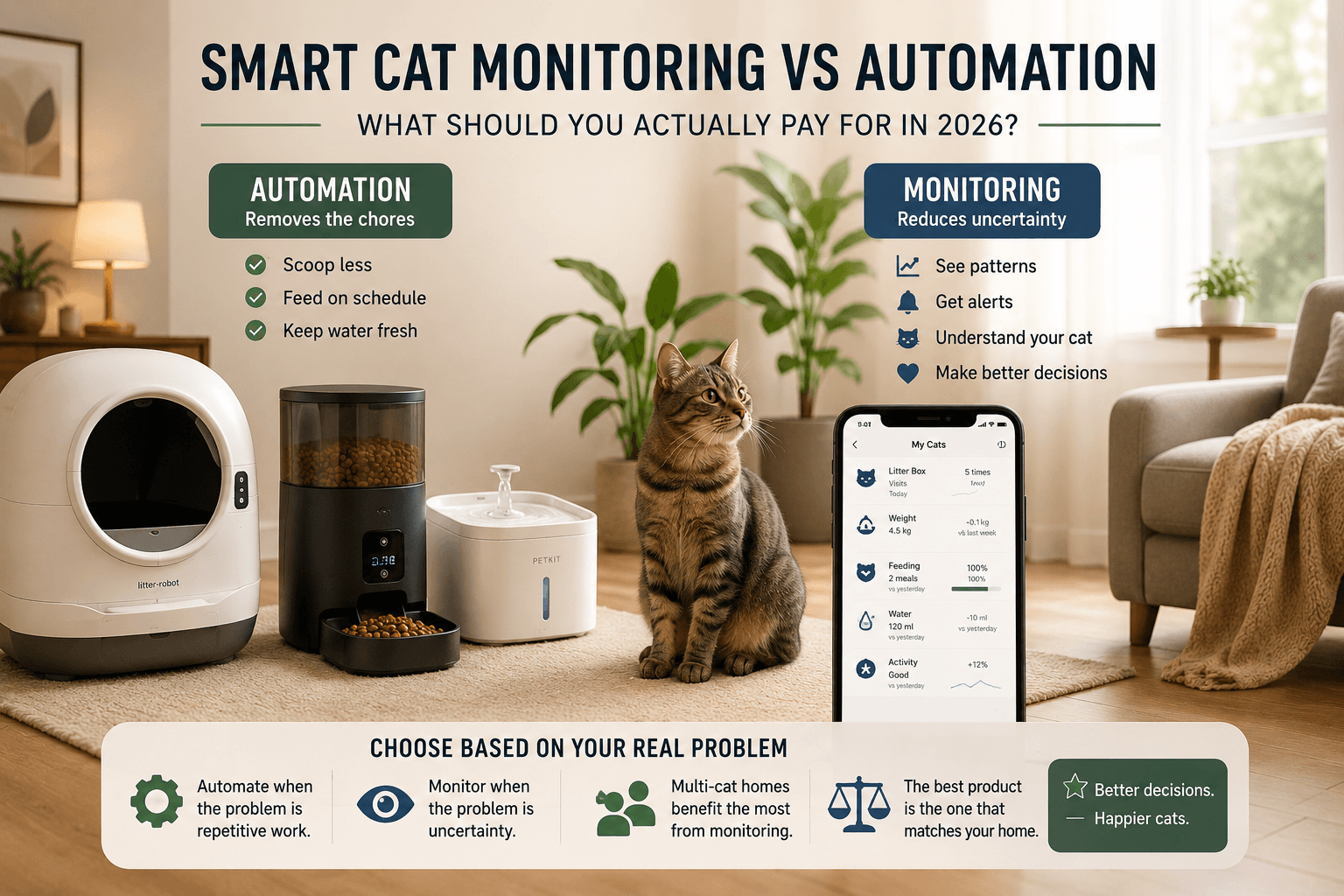 Smart Cat Monitoring vs Automation: What Should You Actually Pay For in 2026?