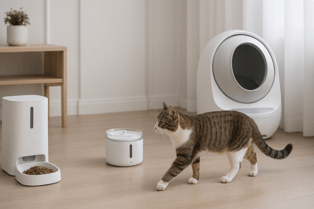 PETKIT app used to manage feeding schedules and monitor pets