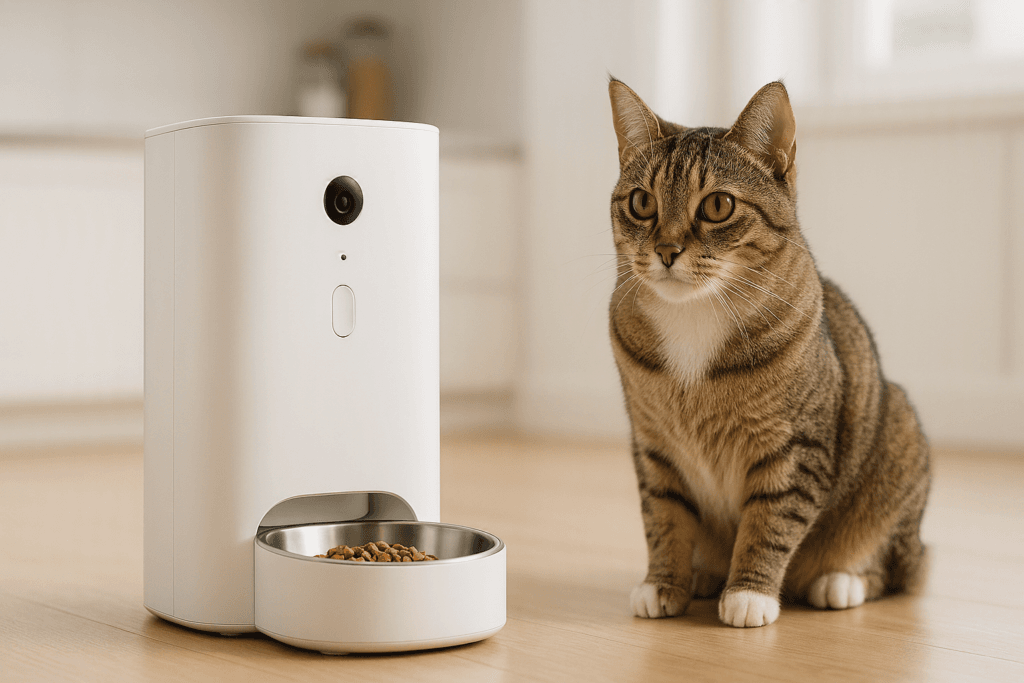 PETKIT YumShare Solo 2 Camera design and stainless steel bowl
